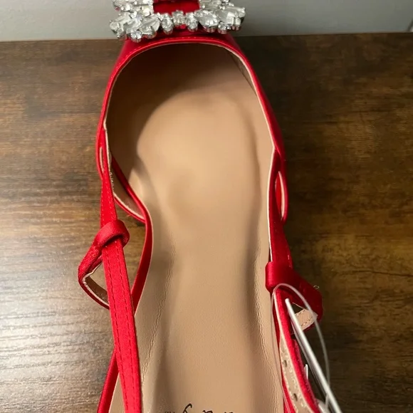 a new day Red Embellished Slingback Heels - Picture 4 of 4